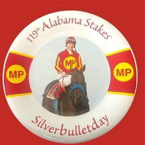 119th Alabama Stakes Silverbulletday Ceramic Collector Plate VTG 1999